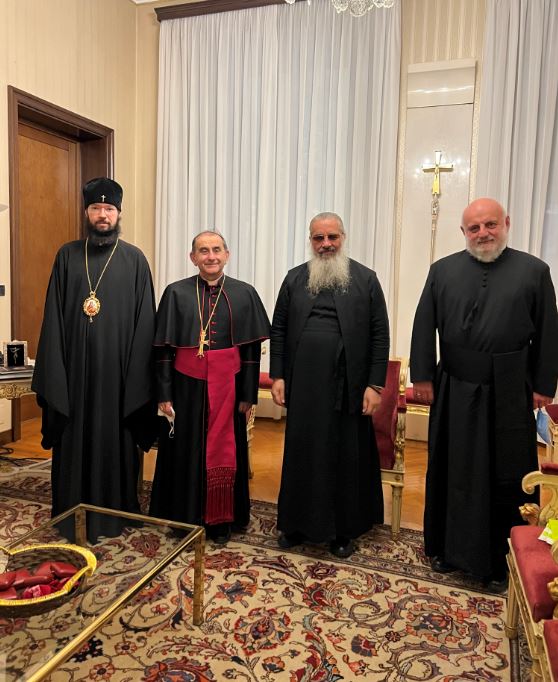 Встреча Высокопреосвященнейшего митрополита Антония с католическим архиепископом Милана