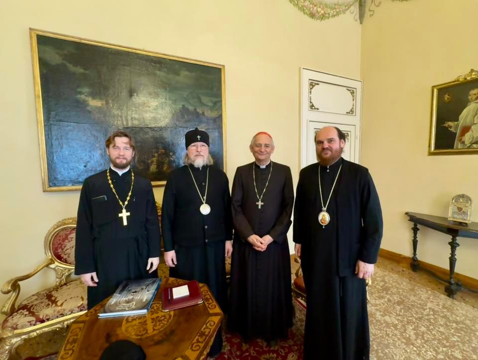 Состоялась встреча митрополита Марка с архиепископом Болоньи кардиналом Маттео Дзуппи